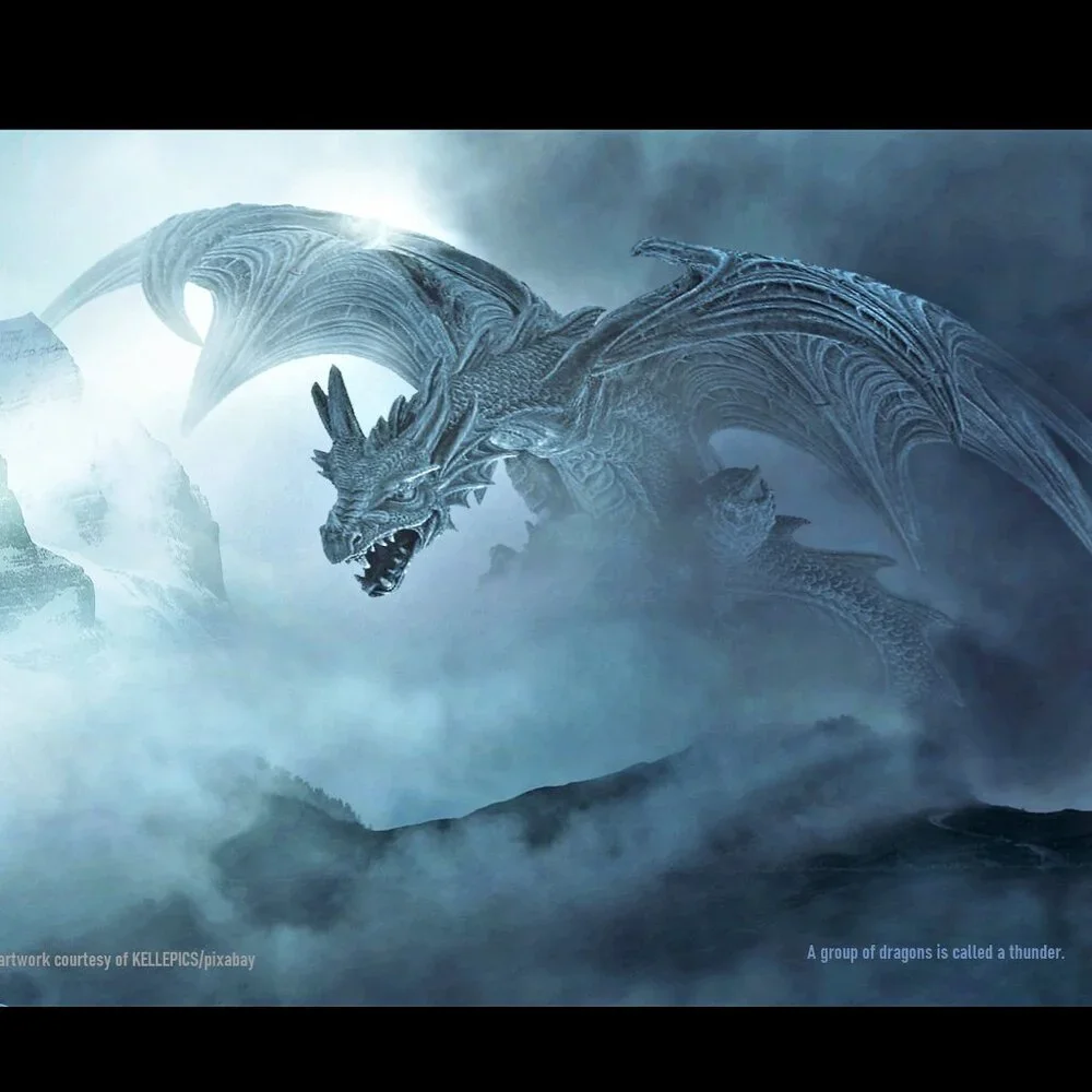 Dragons 2027 Wall Calendar Fantasy Art Mythology Folklore Medieval Dragon Gift